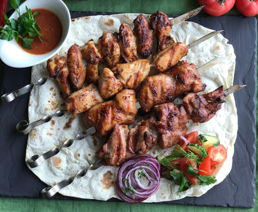 Шашлык из свиной шеи