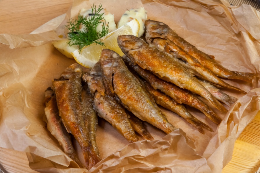 Барабулька жареная