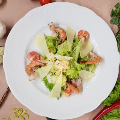 Цезарь с креветками