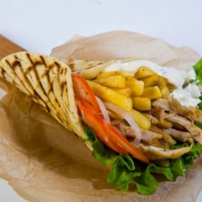 Гирос XXL c курицей и беконом
