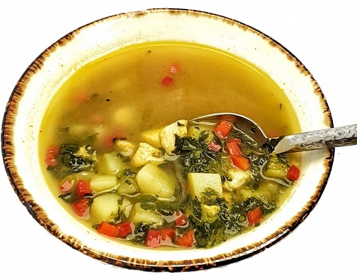 Куриный суп карри