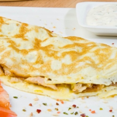 Омлет со свининой