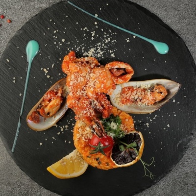Ризотто с морепродуктами
