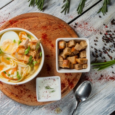 Домашняя куриная лапша