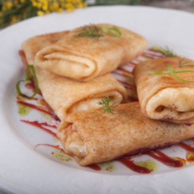 Блинчики с мясом