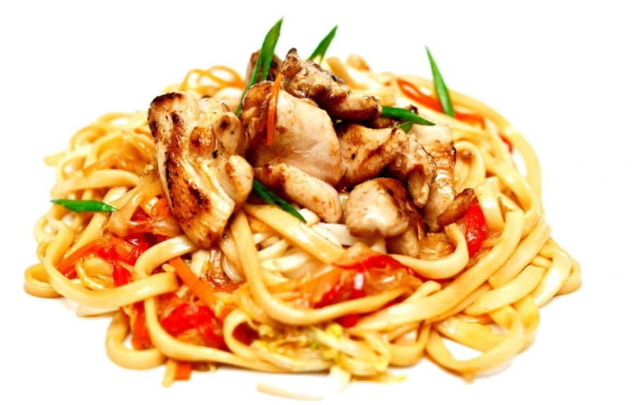 WOK с курицей и соусом