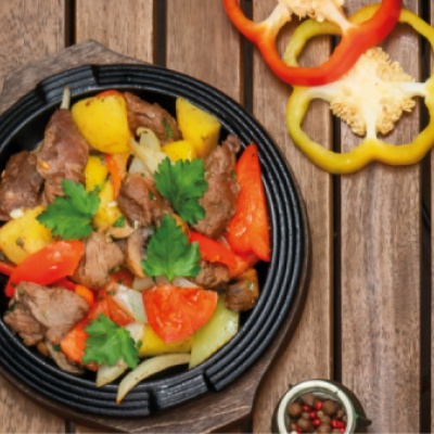 Жаркое с говядиной и овощами
