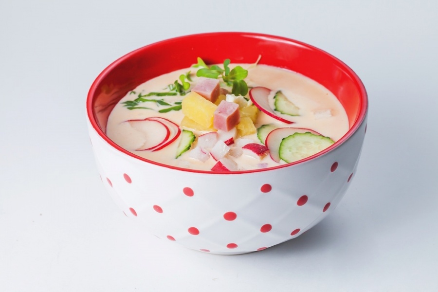 Окрошка с индейкой