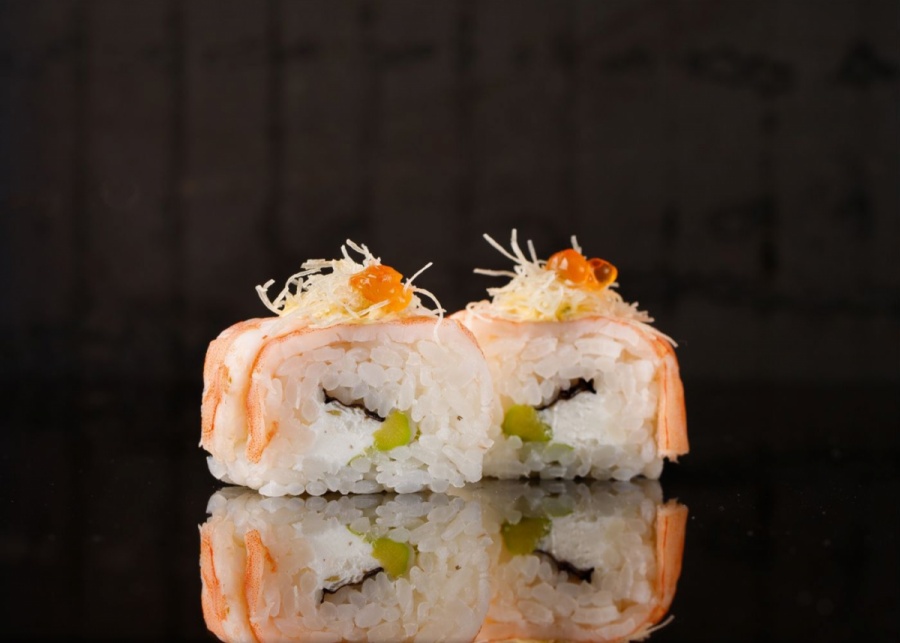 Лаки (оши дзуси с креветками)