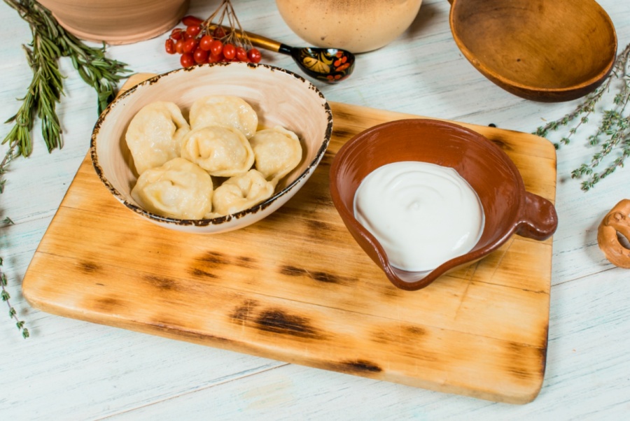 Пельмени кубанские изъ свинины