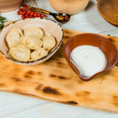 Пельмени кубанские изъ свинины