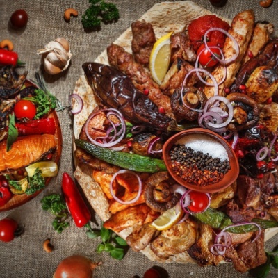 Шашлык из курицы филе грудки