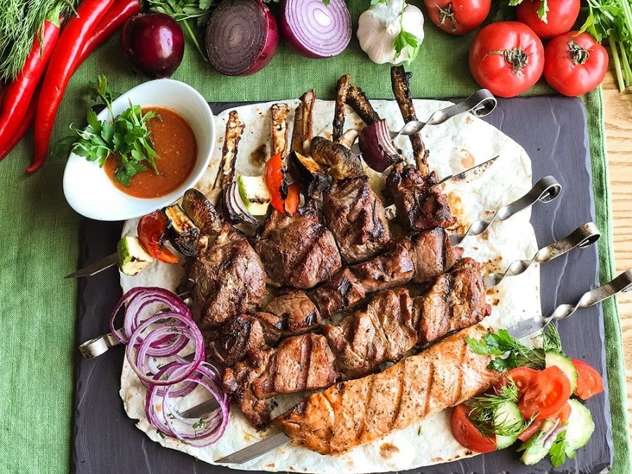 Шашлык из овощей