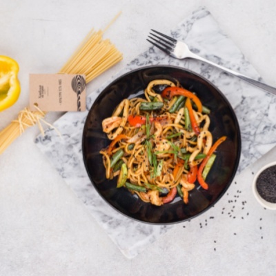 Лапша WOK с морепродуктами