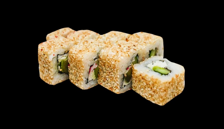 Ролл Калифорния в кунжуте