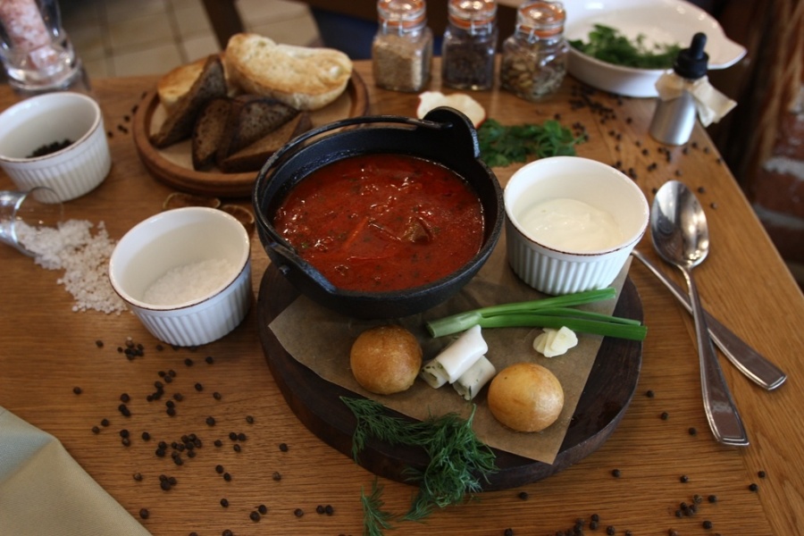 Кубанский борщ с говядиной
