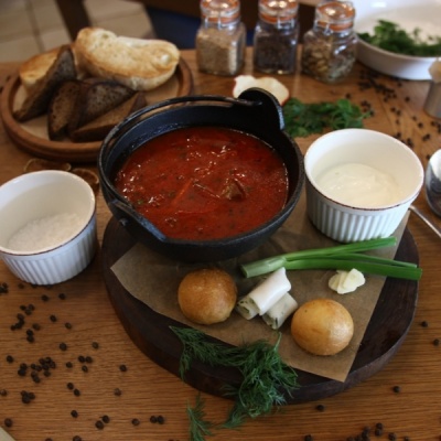 Кубанский борщ с говядиной