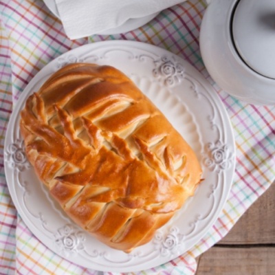 Кулебяка с капустой и грибами