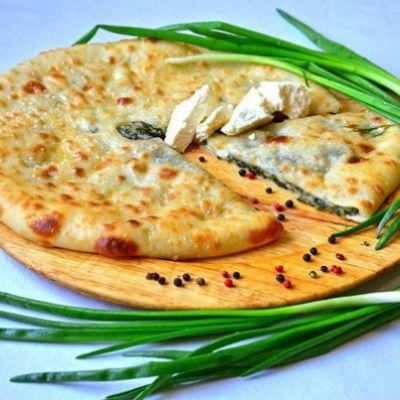 Пирог с сыром и зеленью