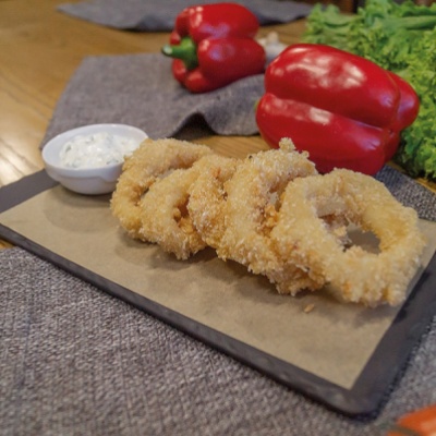 Жареные кольца кальмара
