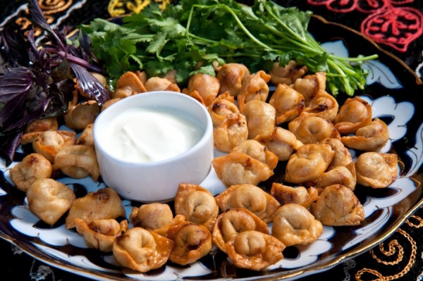 Чучвара жаренная
