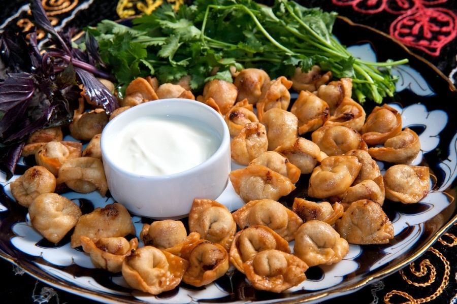 Чучвара жаренная