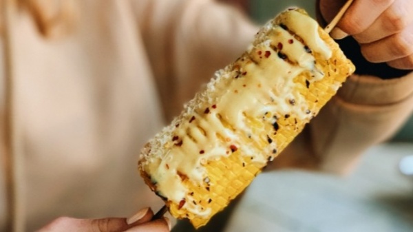 Початок кукурузы со сливочным соусом