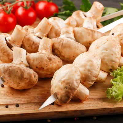 Шампиньоны на мангале