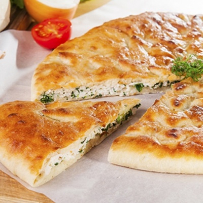 Пирог с сыром и зеленью