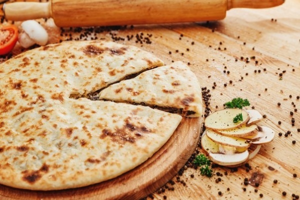 Пирог с картошкой и грибами
