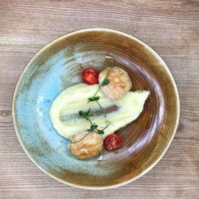 Куриные котлетки с картофельным пюре