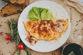 Омлет с ветчиной