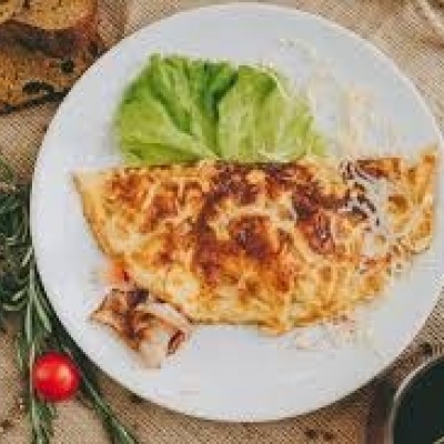 Омлет с ветчиной