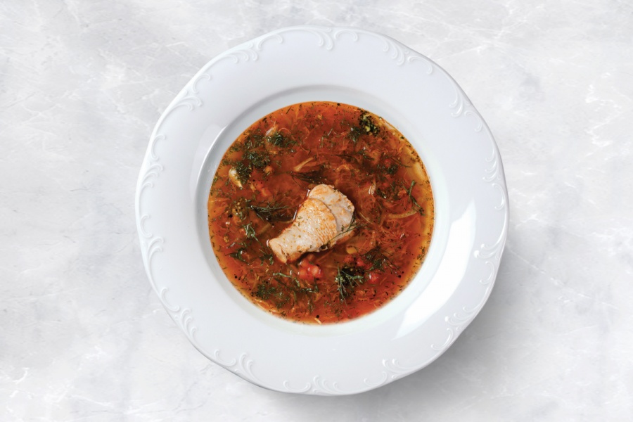 Борщ станичный с курицей