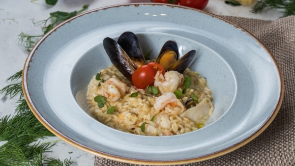 Ризотто с морепродуктами