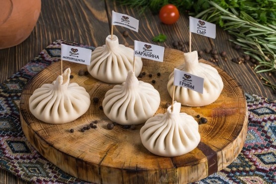 Хинкали с морепродуктами
