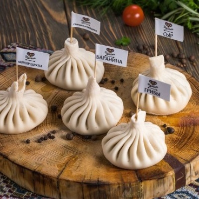 Хинкали с морепродуктами