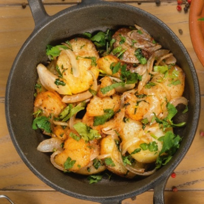 Картофель, жареный с лучком