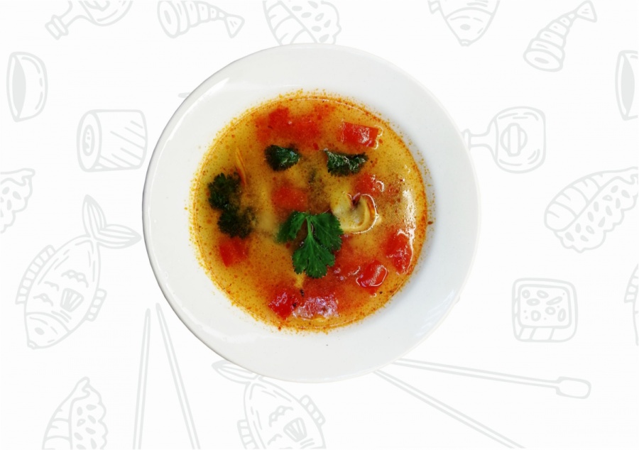 Суп Том - Ям с курицей (острый)
