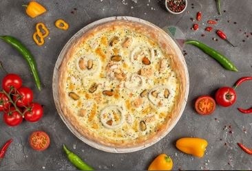 Пицца с морепродуктами