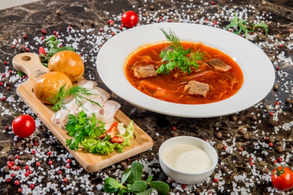 Борщ с говядиной