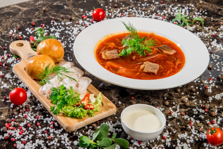 Борщ с говядиной