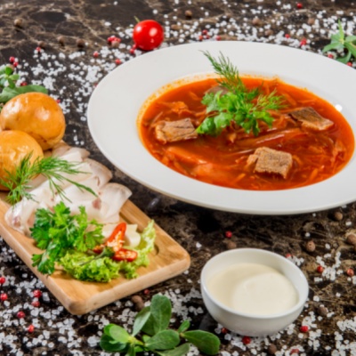 Борщ с говядиной