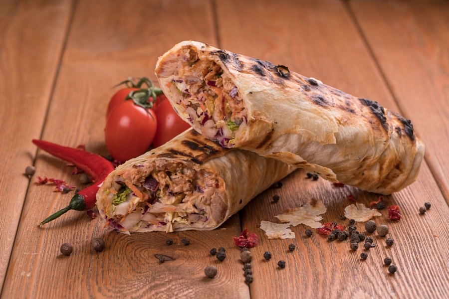 Роллы гирос на углях со свининой (Hot)