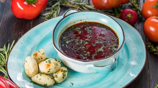 Борщ с фасолью