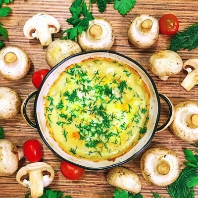 Цветная капуста, брокколи и ветчина