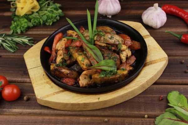 Arrosto di Pollo жаркое с курицей и сыром моцарелла