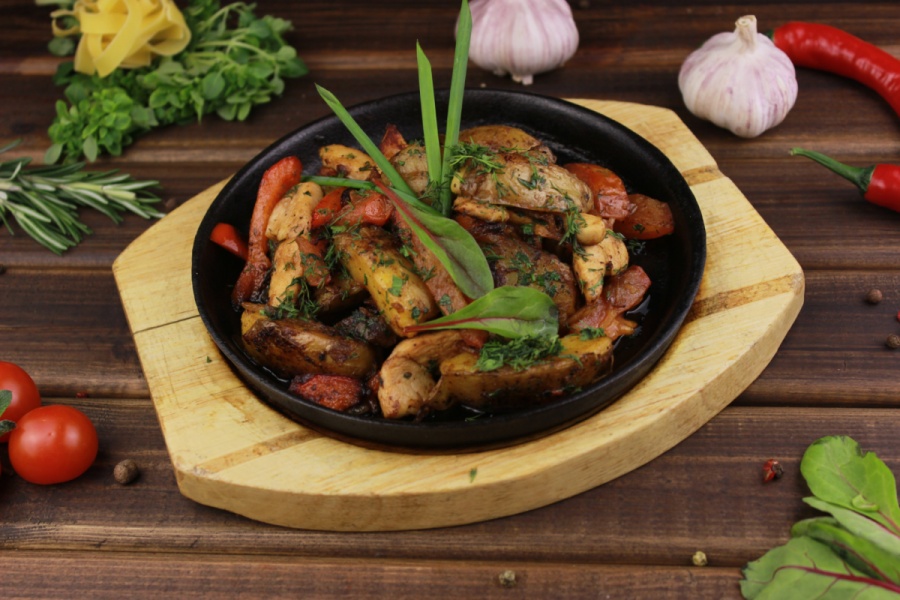 Arrosto di Pollo жаркое с курицей и сыром моцарелла