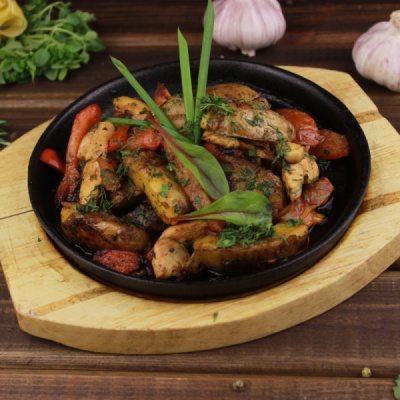 Arrosto di Pollo жаркое с курицей и сыром моцарелла
