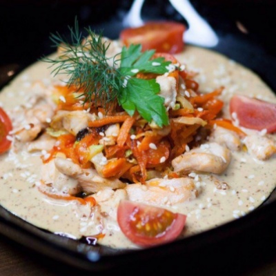 Теплый с курицей
